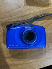 Nikon COOLPIX Compact Digital Camera - Blue - Waterproof, Shockproof