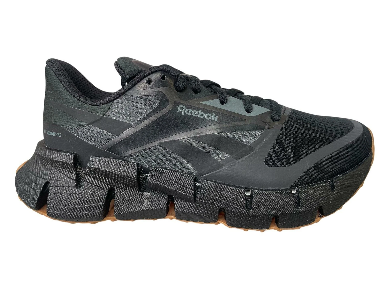 Reebok Women Running Sneaker 100206601 FloatZig 1 Black Grey Gum Size 7.5 M