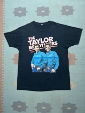Vintage 90s graphic t shirt the Taylor brothers country music screen stars XXL