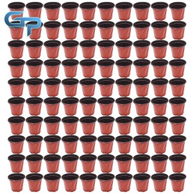 Plastic Plant Flower 100PCS Pots Nursery Seedlings Pot Seedling Container Up