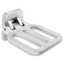 Large Folding Truck Step, 6.75 x 8.56 Inch Platform, Chrome-Plated Automotive 