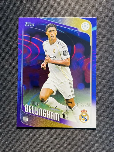 2025-26 Topps UCC Jude Bellingham #64 Purple Rain Drop 152/250 Real Madrid ID66