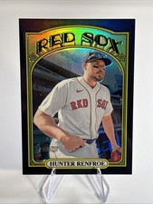 2021 Topps Heritage #578 Hunter Renfroe Chrome Black Refractor #/72