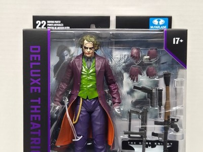 THE JOKER Dark Knight Trilogy McFarlane Deluxe Theatrical Edition