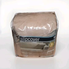 Maytex Suede II 2-Piece Sofa Slipcover - Sand Color | Fits Most Sofas | Machine