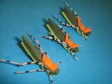 FLY FISHING FLIES - Olive/Chartreuse MORRISH HOPPER size #12** (6 pcs.)