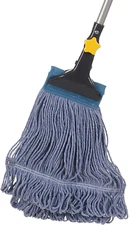 Yocada Looped-End String Wet Mop Heavy Duty Cotton Mop Commercial Industrial Gra