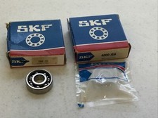 NEW LOT OF 2 SKF 6000-JEM OPEN BALL BEARING 10mm x 26mm x 8mm, FREE SHIPPING