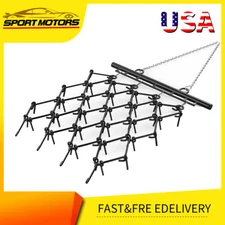 Rugged Drag Harrow 5 x  4.5 FT W/ 1/2" Tines Ideal for Aeration Soil Preparation