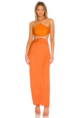 Baobab Kira Maxi Dress in Guarana Orange Summer Resort S NWOT $240 | eBay