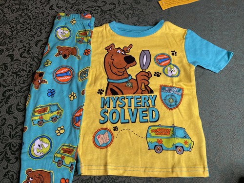 NWT 8 girls boys scooby doo 4pc pajamas set lot birthdays easter spring fall lot - Picture 4 of 7