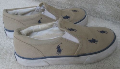 Polo Ralph Lauren chaussures à enfiler pour enfants taille 12,5 baskets Spinnaker II 91707 - Photo 1/6