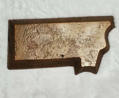 1965 NELPA Convention Great Falls, Montana Solid Copper Tray 12 Ounces - Picture 3 of 7