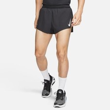 Nike Dri-Fit ADV AeroSwift 2" Men's Size XXL 4 Pokets Black  Running Shorts