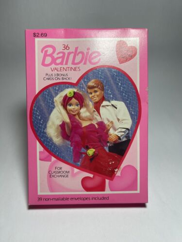 Vintage Barbie Valentine Cards Sealed Pack of 36 1991 Gibson Brand