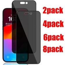 For iPhone 15 16 Pro Max 14 13 Anti-Spy Tempered Glass Privacy Screen Protector