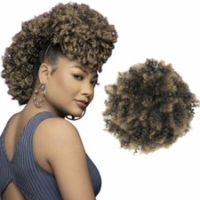Darling Extension Afro Puff Drawstring Ponytail Black  Brown  1/27 B23 