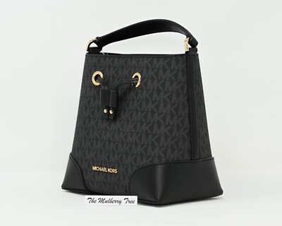 MICHAEL KORS MERCER Gallery Small Logo Bucket Messenger Bag 
