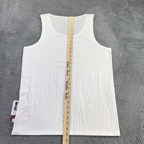 Derek Rose London Tank Top Mens Extra Large White Tank Shirt Top Jersey Stretch - Picture 5 of 8
