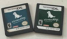 Nintendogs DS Game Lot Of 2 Lab & Friends, Chihuahua & Friends TEST WORKING