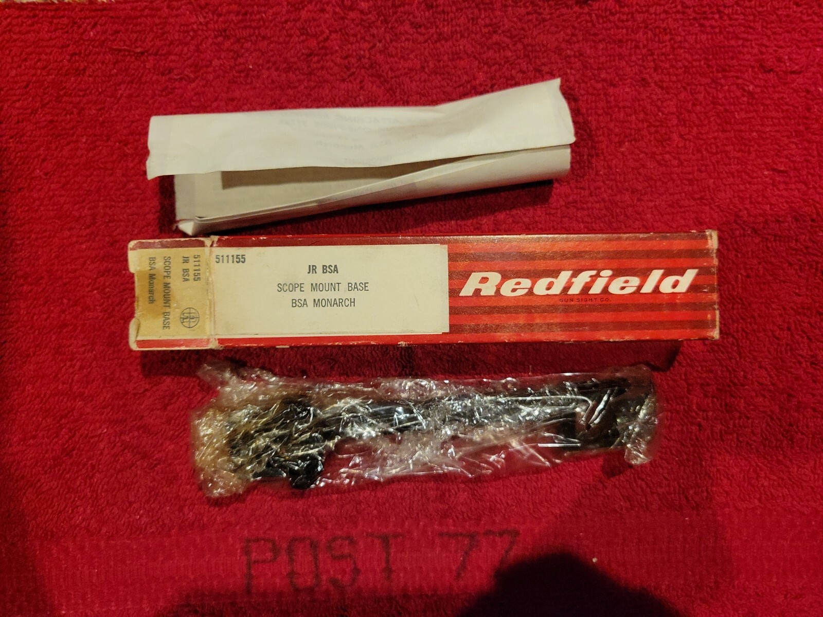 REDFIELD #511155 JR BSA SCOPE MOUNT BASE BSA MONARCH NOS RARE | eBay