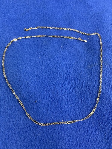 14k Gold Chain Necklace Chain Link Pattern 4.75 Grams 28" Long
