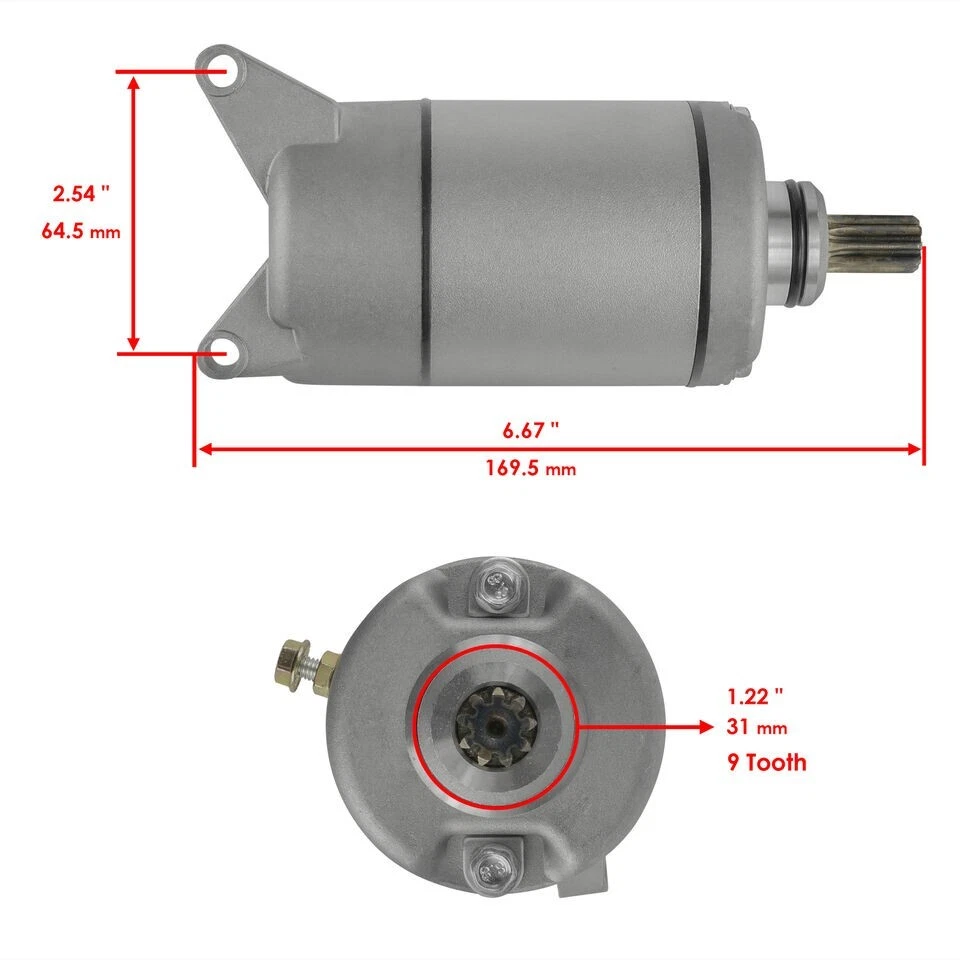 Arranque para Yamaha V Star 650 Classic XVS650 XVS 650 1998 1999 2000 2001-2010 - Imagem 3 de 4