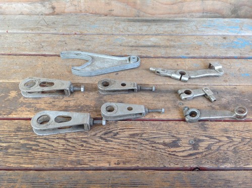 Lot of 8 Vintage Motorcycle Lever Linkage Pieces - Picture 11 of 11