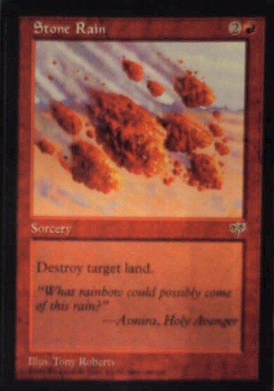 Stone Rain - Mirage: #194, Magic: The Gathering Nm R208