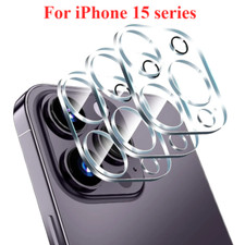 3 Pack Camera Lens Protector for iPhone 15 Pro MAX 15 Pro Clear Tempered Glass