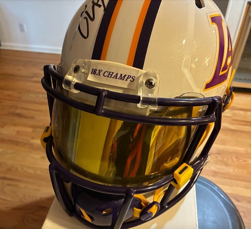 ONE OF A KIND Los Angeles Lakers Helmet Signed by Magic Johnson & Shaq - Picture 2 of 7