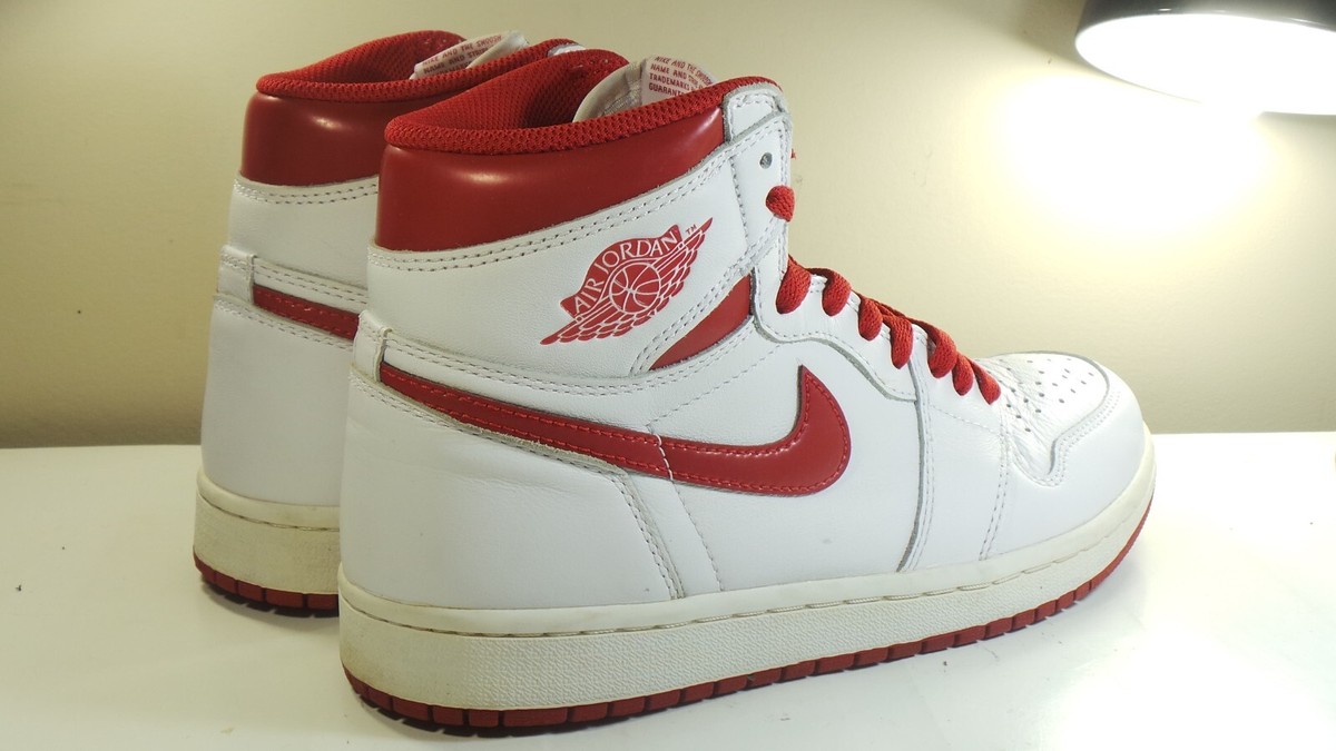 2017 NIKE AIR JORDAN 1 I 555088 103 METALLIC RED 8 VINTAGE 1 3 4 5