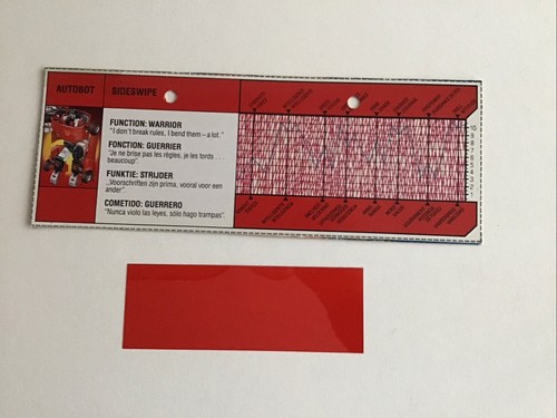 VINTAGE TRANSFORMERS G1 HASBRO/TAKARA 1984 SIDESWIPE AUTOBOT RED 100% COMPLETE - Picture 21 of 24