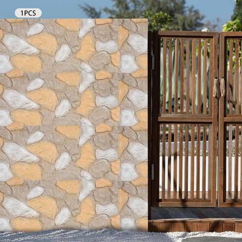 3D Faux Stone Wall Panel PU Wall Panel for Interior Exterior Decor Reddish Brown - Picture 3 of 8