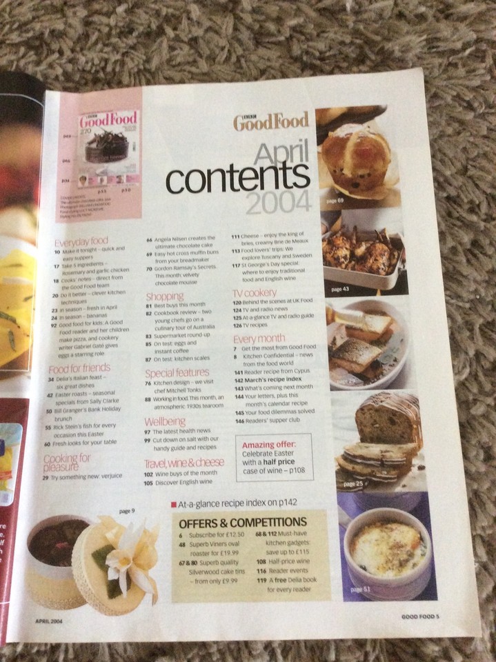 BBC Good Food Magazine April 2004 245 Ideas For Easter And Every Day eBay