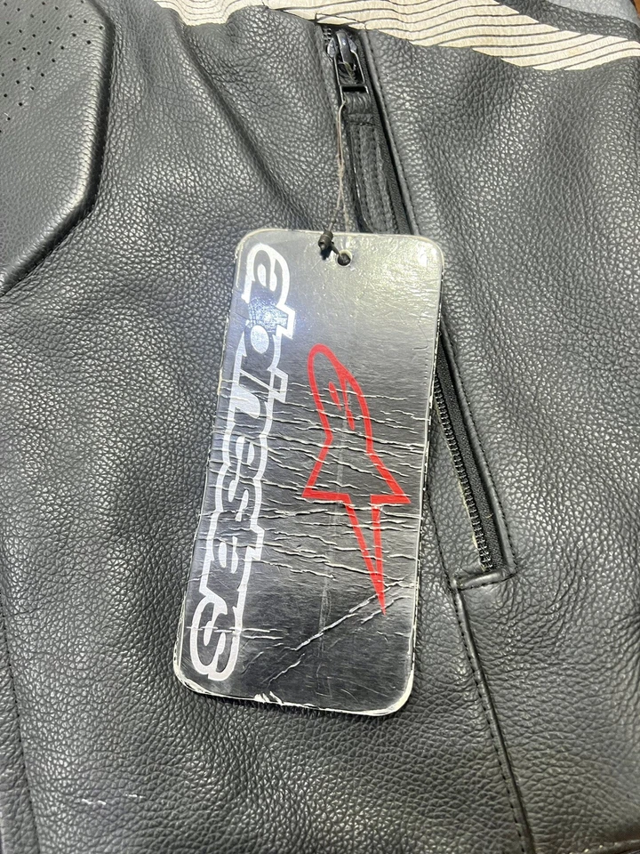 Alpinestars Riding Leather Jacket For Mens Size 52 - Image 3 of 4