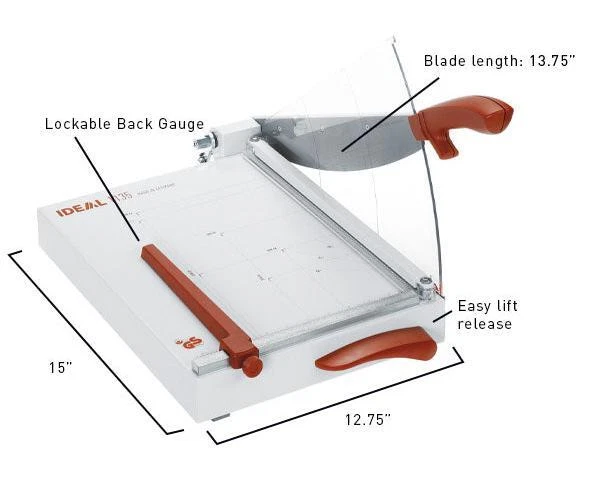 Ideal 1135 триммер для бумаги / резак для бумаги IDEKU0467H - Изображение 2 из 4