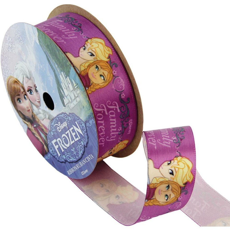 Disney Ribbon FROZEN Olaf Anna Elsa Kristoff Characters Family Forever Crafting | eBay