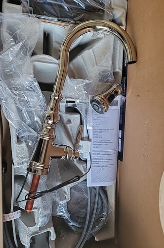 NEW Moen Weymouth S73004EVNL Smart Touchless Shepherd's Hook Kitchen Faucet - Picture 3 of 18