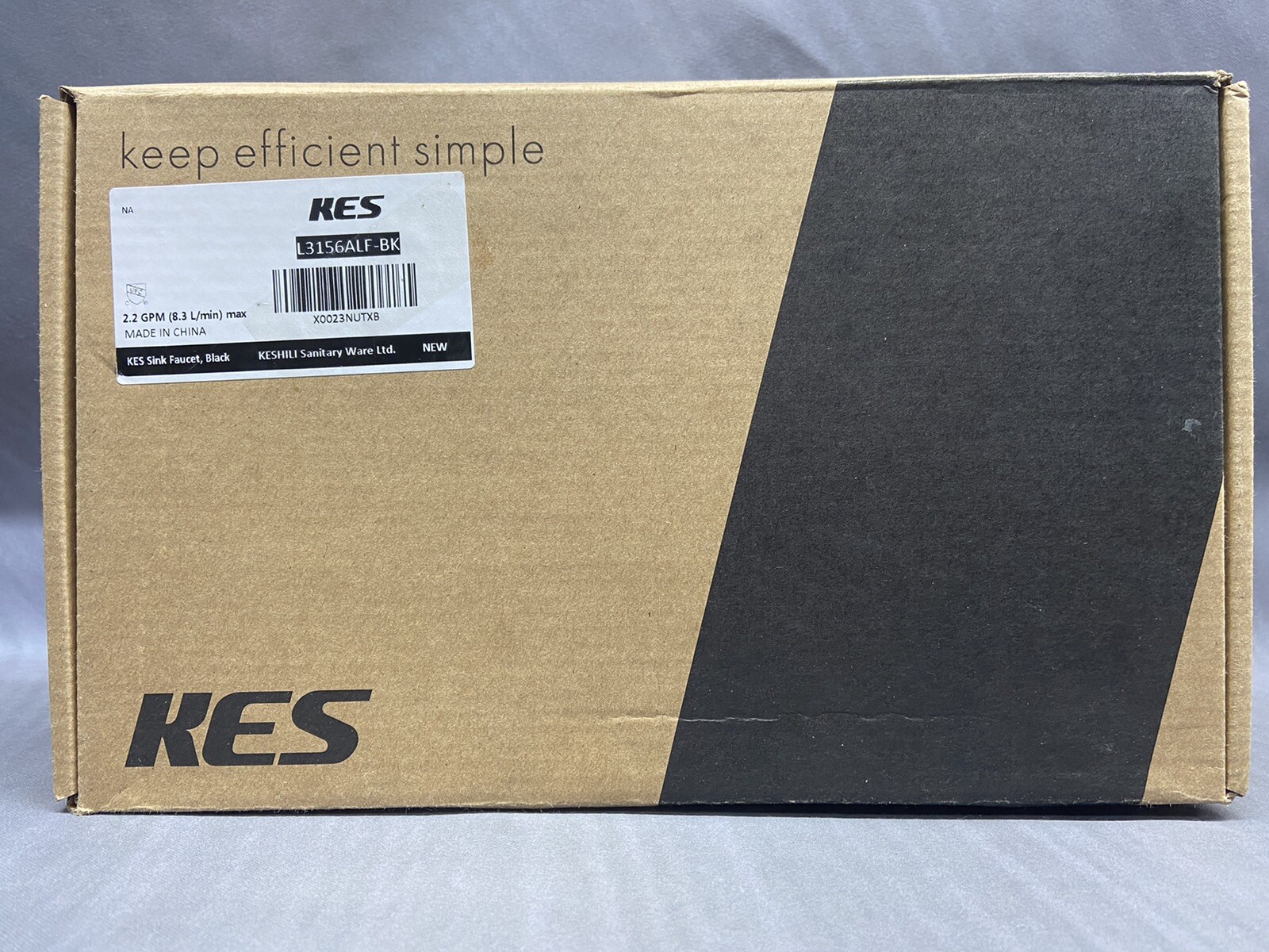 ***FAST FREE SHIPPING***KES Bathroom Faucet Single Handle L3156ALF-BK, Black.