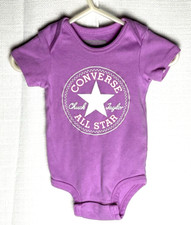Converse All Star Baby One Piece Size 0-6M Purple B J
