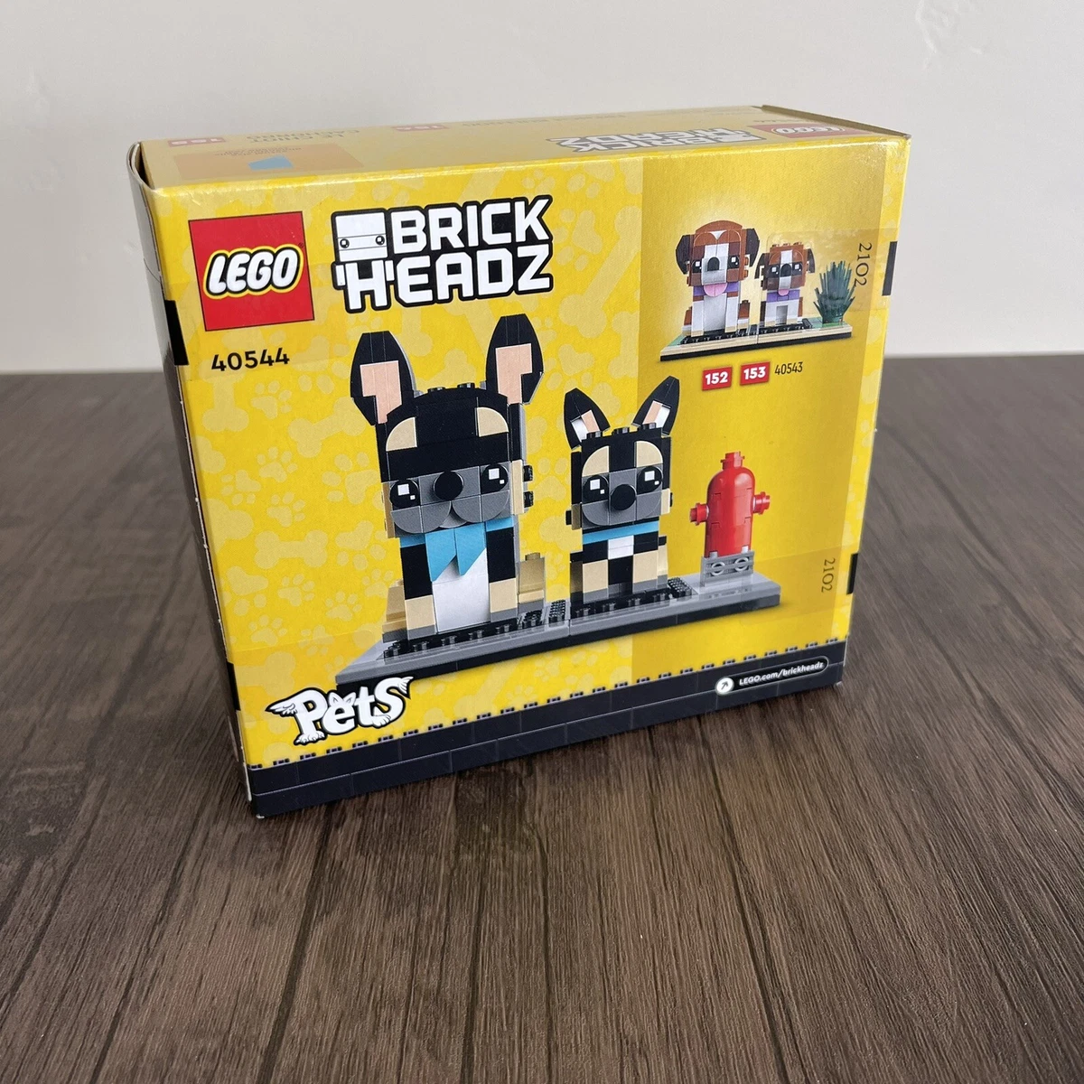 LEGO 40544 French Bulldog Instructions, BrickHeadz