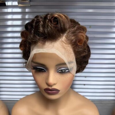 Short Pixie Cut Wig 13x4 Lace Front Human Hair Wigs for Black Women Pre Plucked