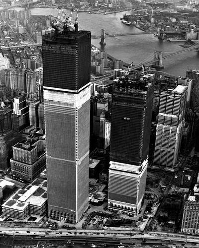 New Photo World Trade Center Twin Towers under Construction, New York - 6 Sizes! - Afbeelding 5 van 7