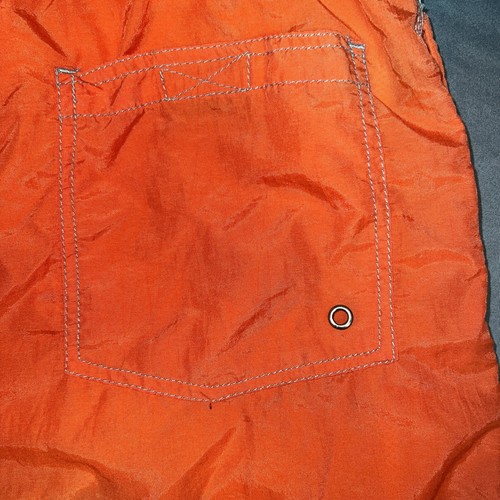 Iguana Swim Trunks Men’s Medium Orange Pockets Lined -3313 - Picture 5 of 7
