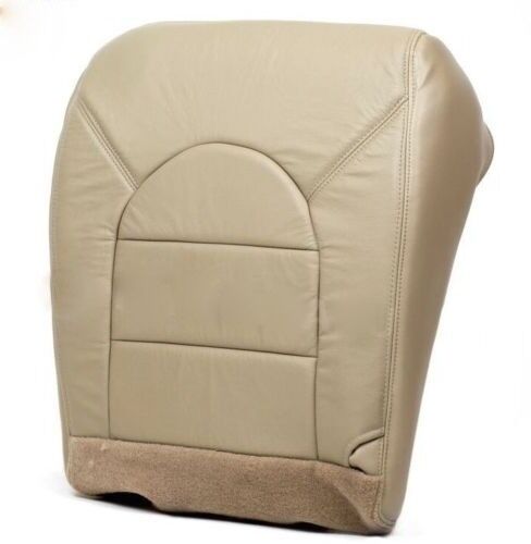 2000 Ford F250 F350 Diesel 7.3L Driver Bottom Replacement Leather Seat Cover Tan - 第 1/6 張圖片