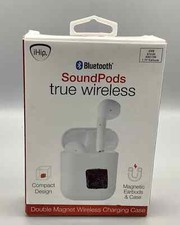 True Wireless Earbuds Bluetooth SoundPods With Microphone iHip White NEW