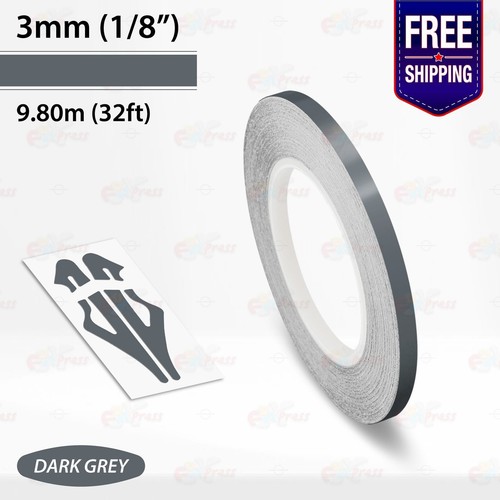 1/8" PIN STRIPES Car Model Motorcycle Truck Decals Line TAPE Vinyl Stickers 3mm - Bild 28 von 51