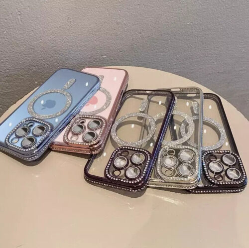 Case For iPhone 16 15 14 13 12 11 Pro max Shockproof Phone Cover Bling Crystal - Zdjęcie 6 z 16