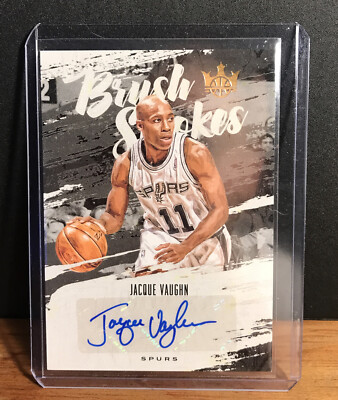  2019-20 Court Kings Jacque Vaughn-Brush Strokes-AUTO 004/179 SPURS-Mint 